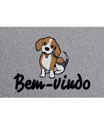 Tapete Capacho de Vinil Pet Welcome Beagle 60cm x 40cm